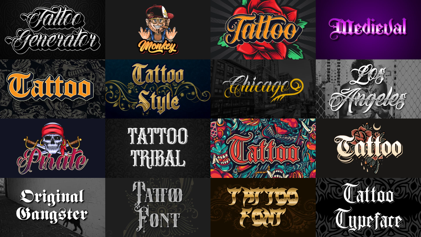 Tattoo Font Generator: Free to Use Tattoo Fonts | Fotor