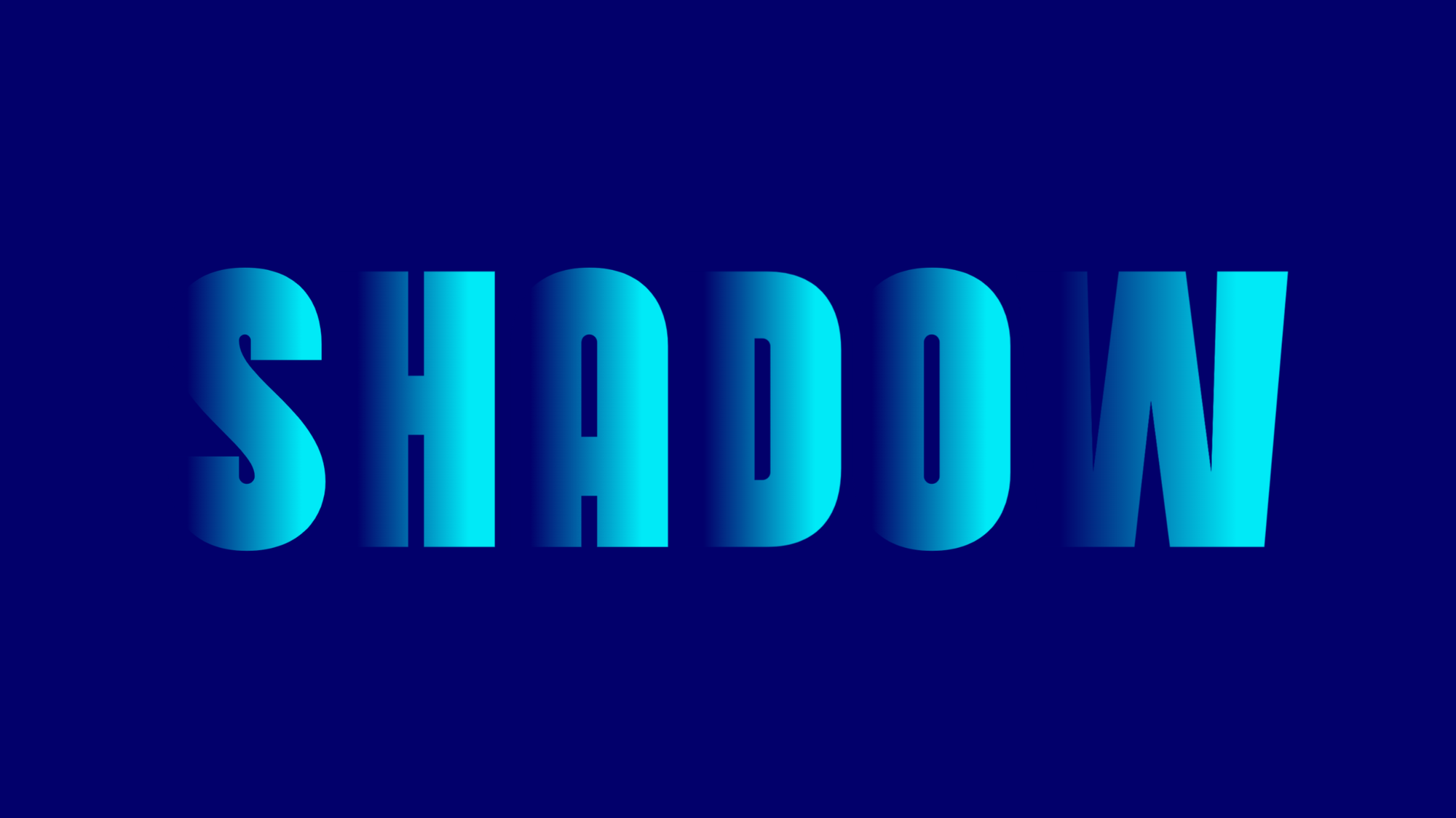 Example of advanced letter shadow customization