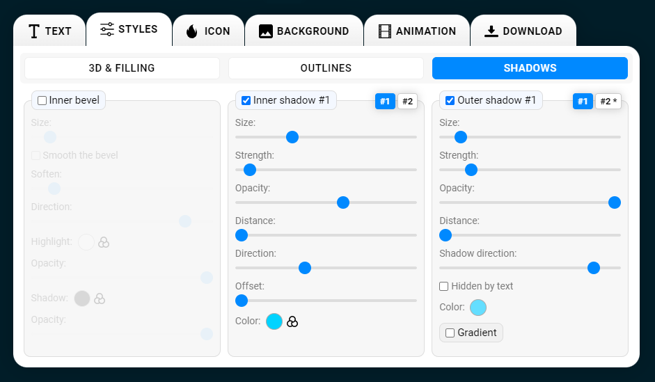 Neon Advanced Options