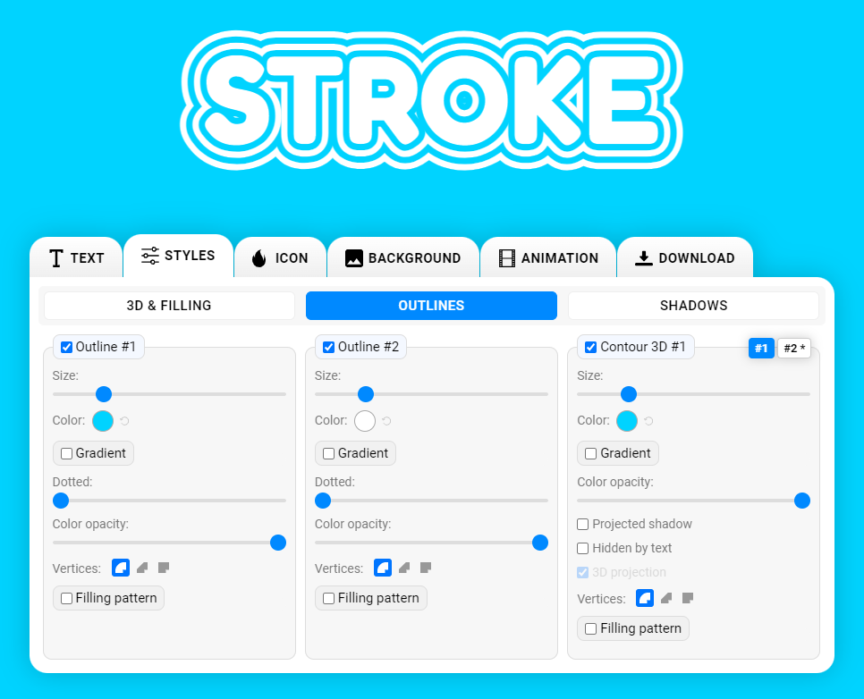 Multiple Strokes Design