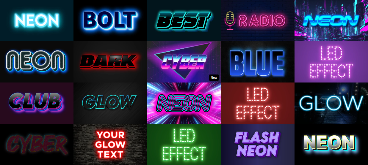 Neon Text Effects