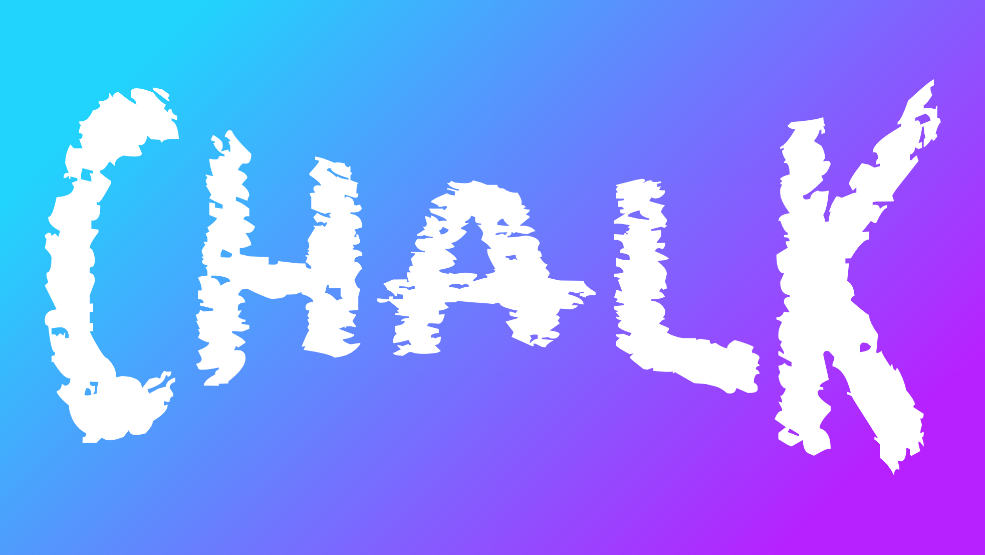 Warped Chalk Font