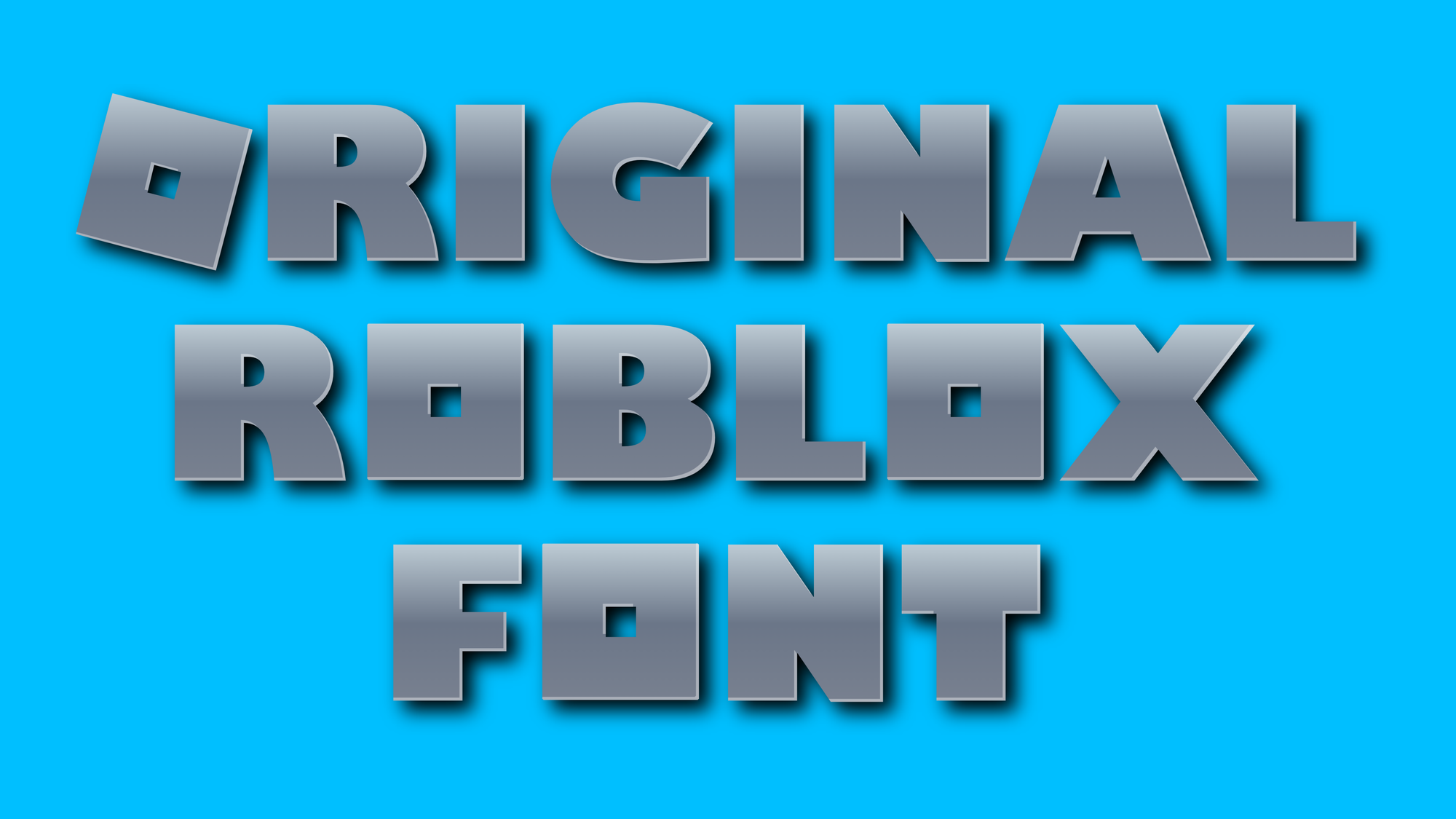 Roblox Font