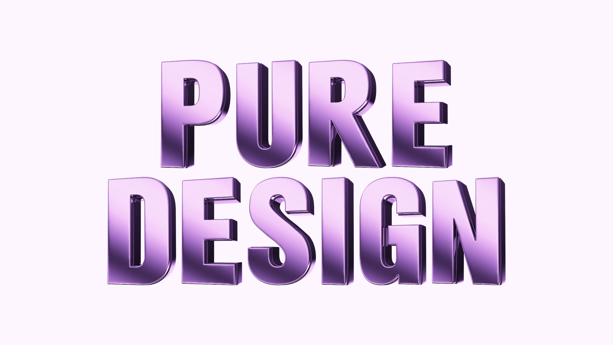 Purple 3D Text Effect