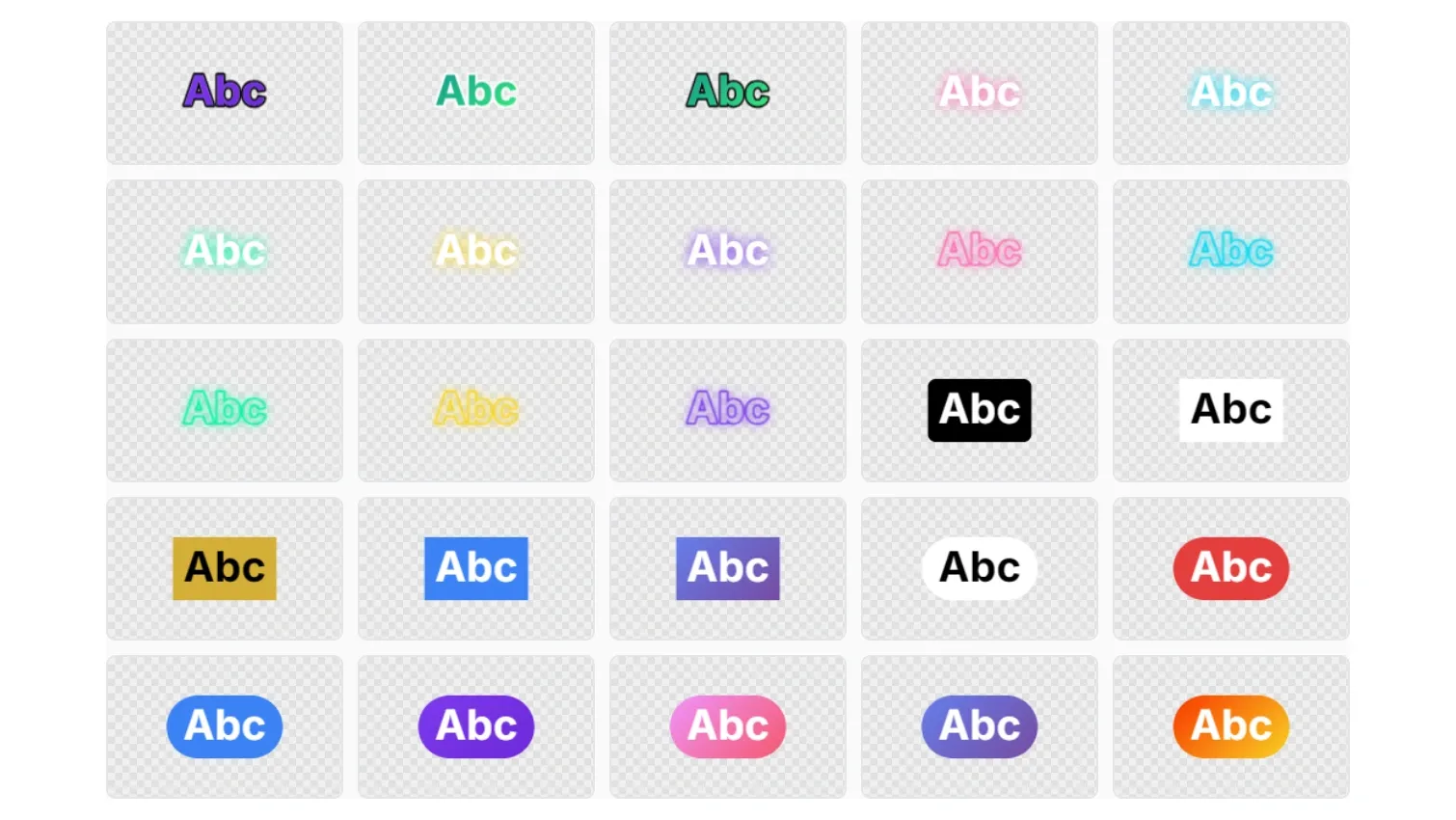 Pre-designed watermark styles library