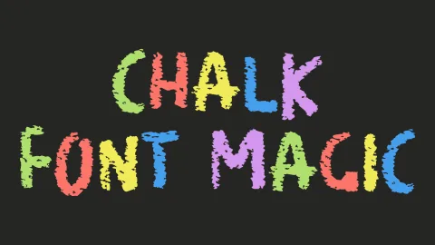 Discover Authentic Chalk Fonts and Chalkboard Effects for Creative Typography