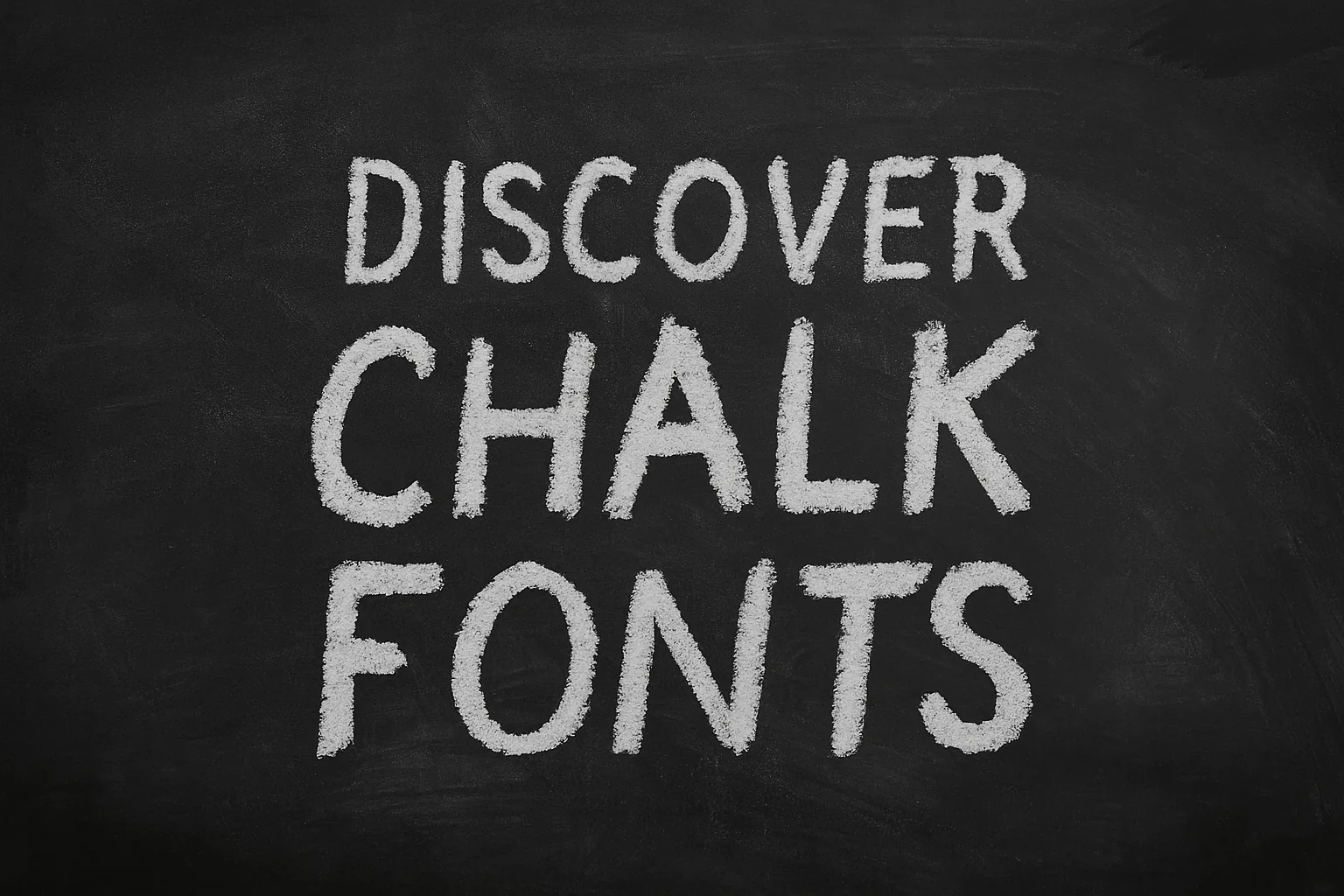 Discover Chalk Fonts
