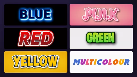 Colour Text Effects: Eight Colours, and How to Pick Yours