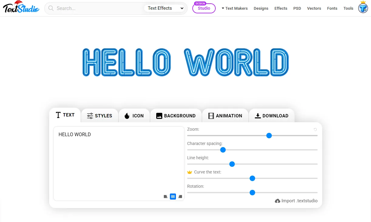 Alphabet Maker のテンプレートを使った Text Maker