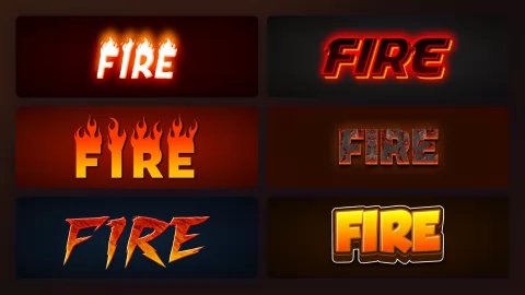 Fire Fonts: 8 Styles, and the Rule That Makes Them Work