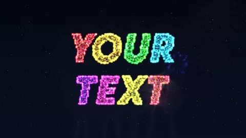 Fireworks Text: Write Any Name in the Night Sky