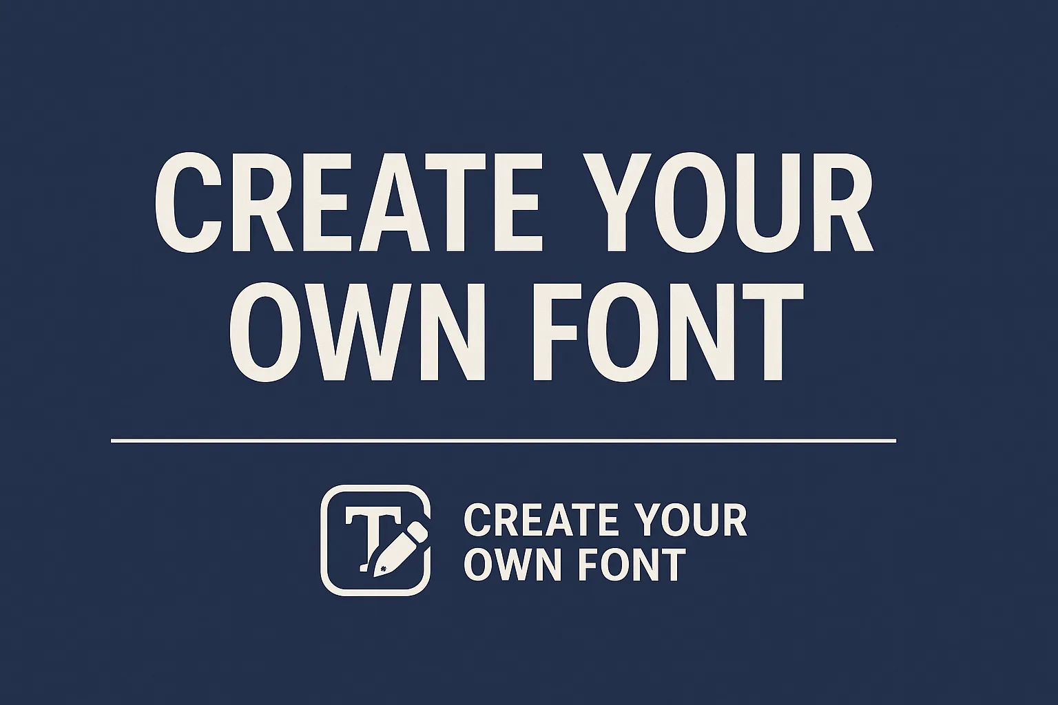Crea il tuo font online