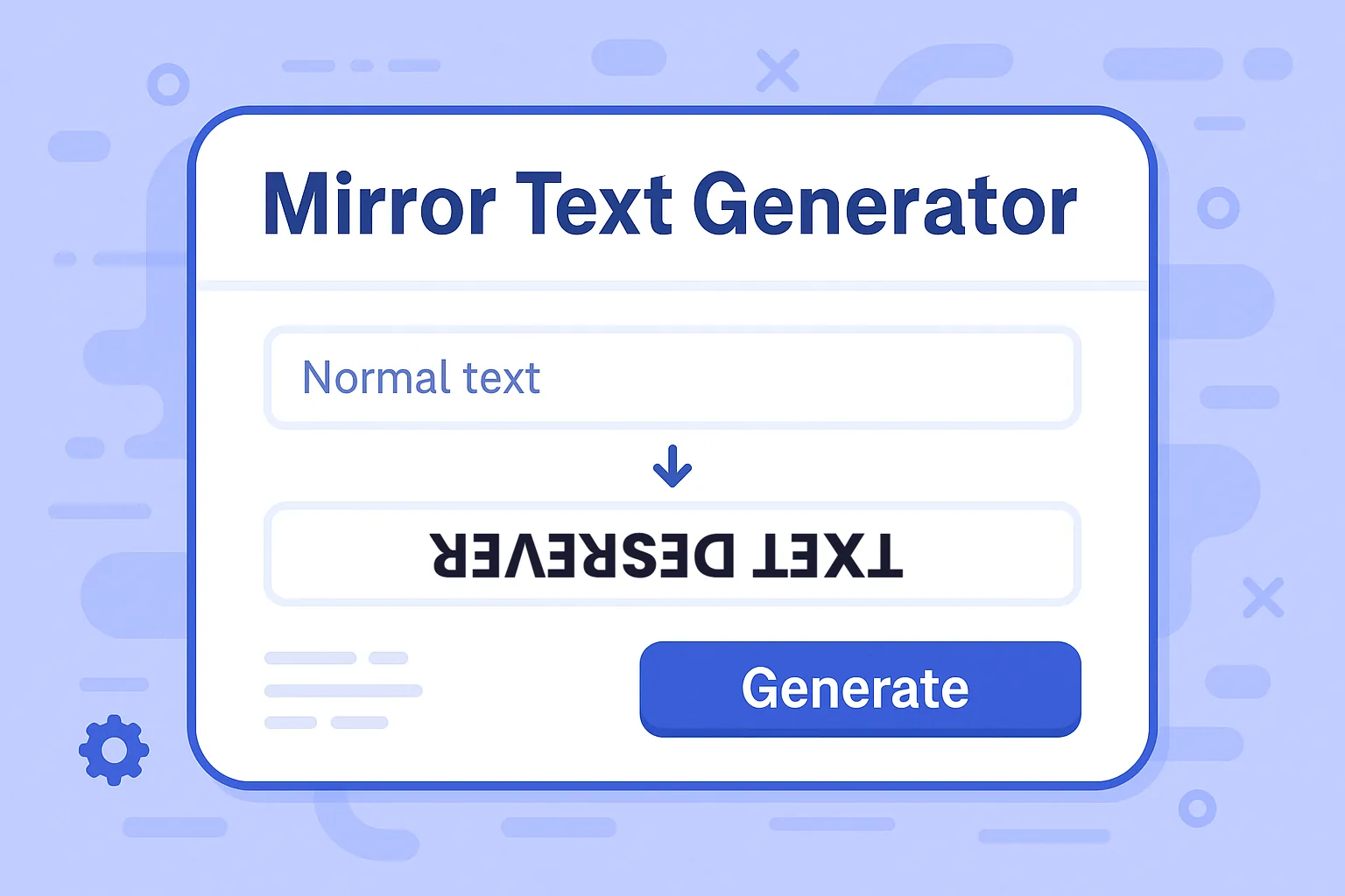Illustration des Spiegeltext-Generators