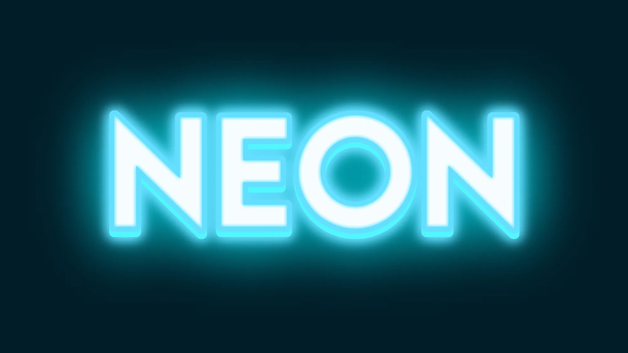 Efecto de texto de neón