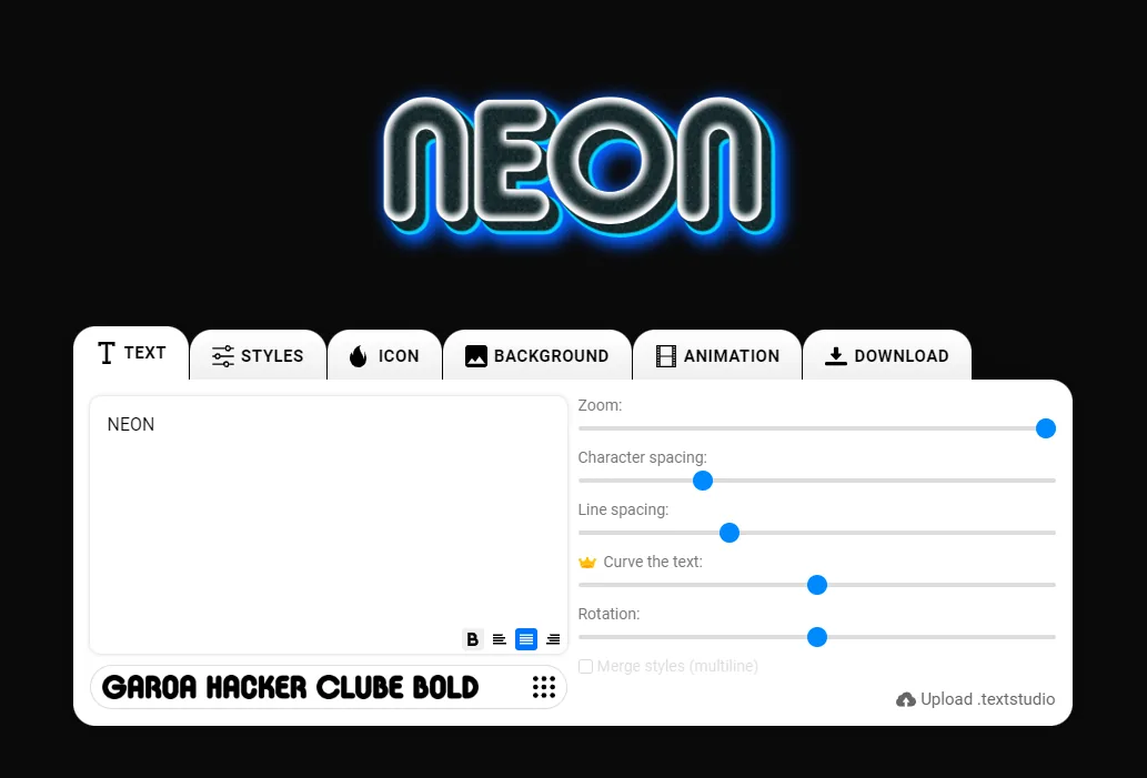 Neon-Stil-Generator