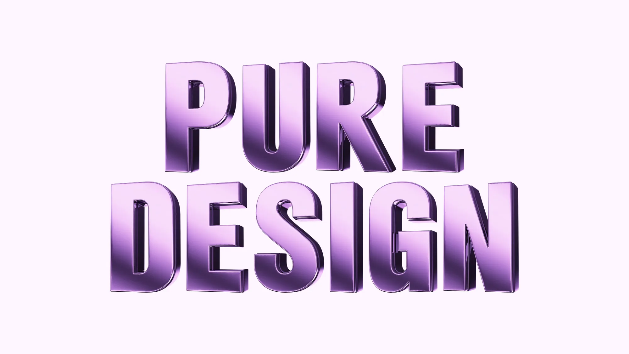 Purple 3D Text Effect
