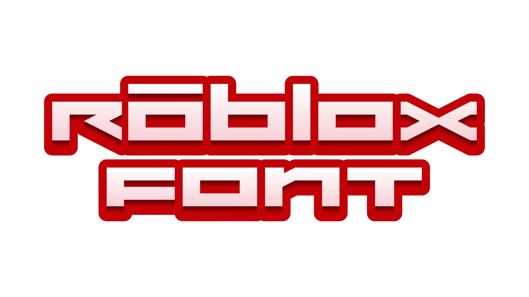Font Roblox rosso