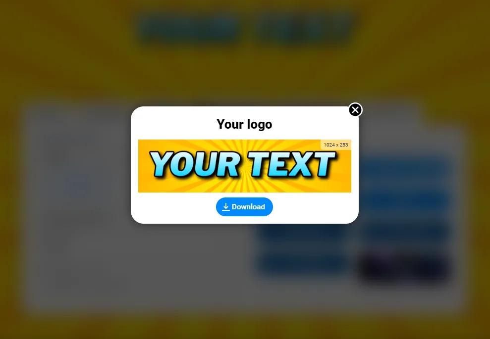 Lade deinen Text mit Schatten herunter