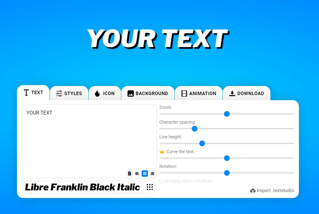 Text-Schatten-Generator
