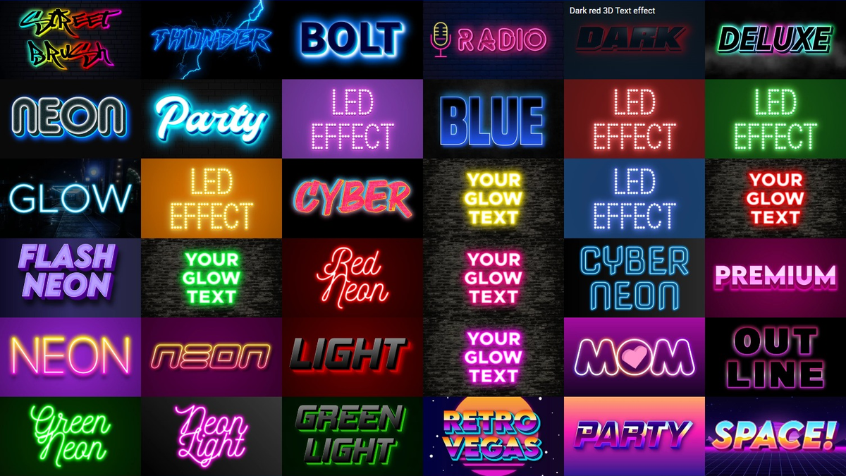 New Online Neon Style Text Generator!