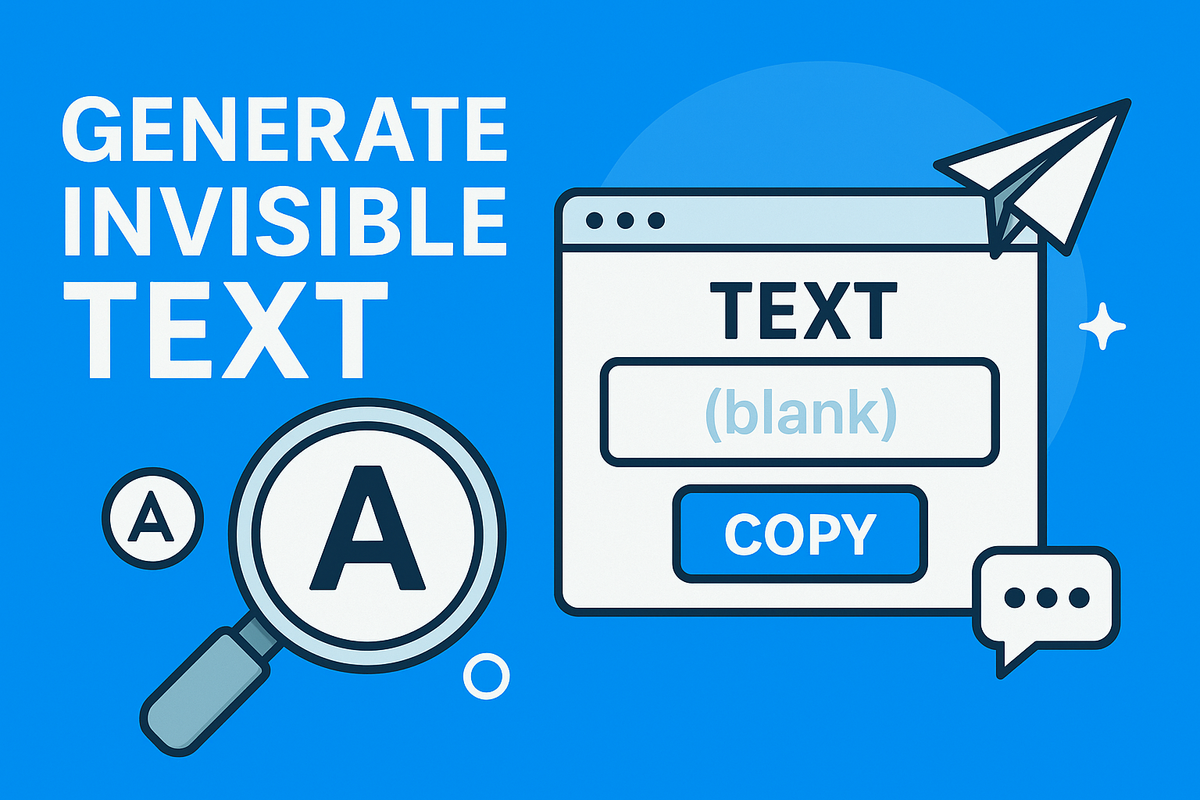 Invisible Text Online Instantly and for Free