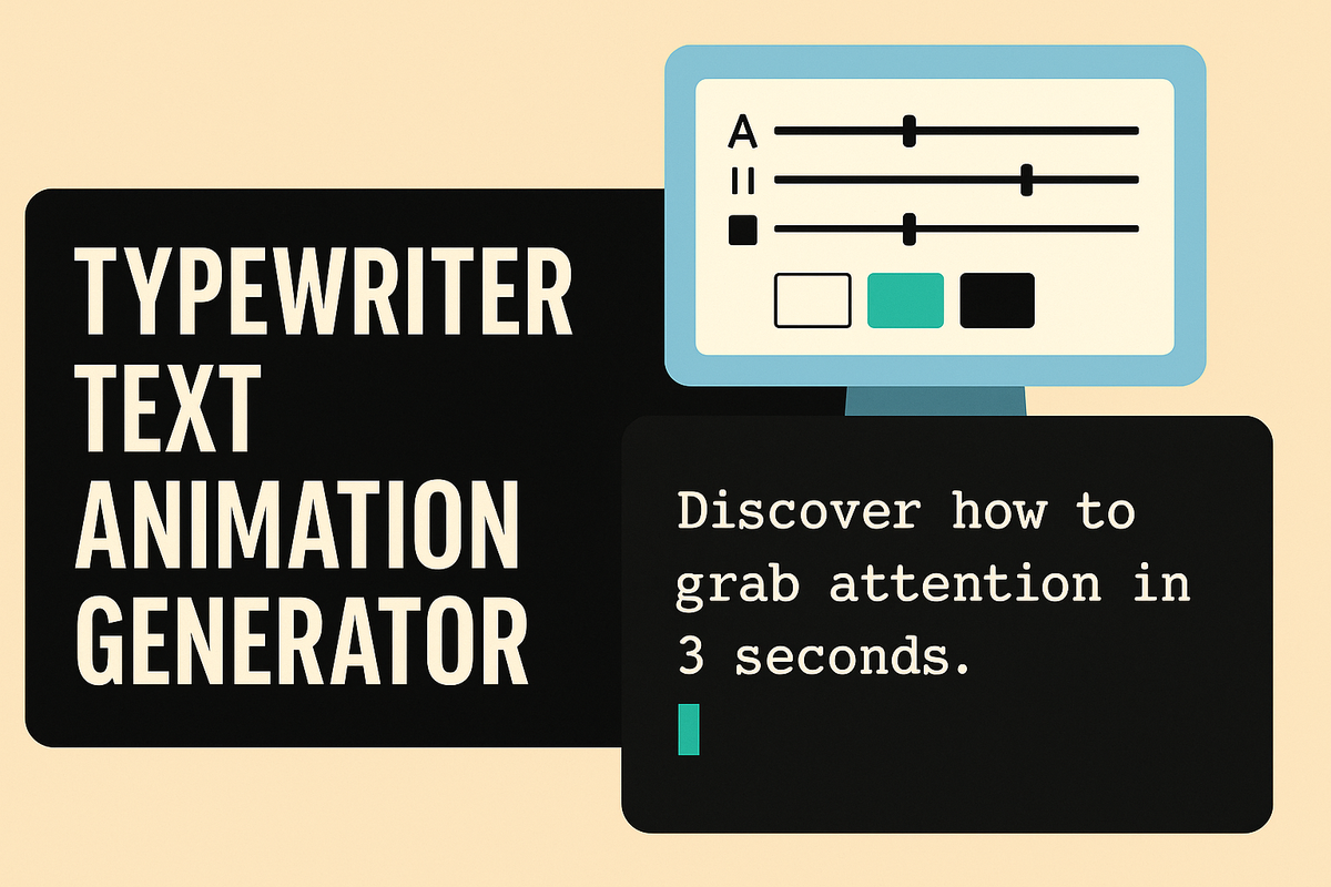 Typewriter Text Animation Generator - Create stunning animated text in seconds