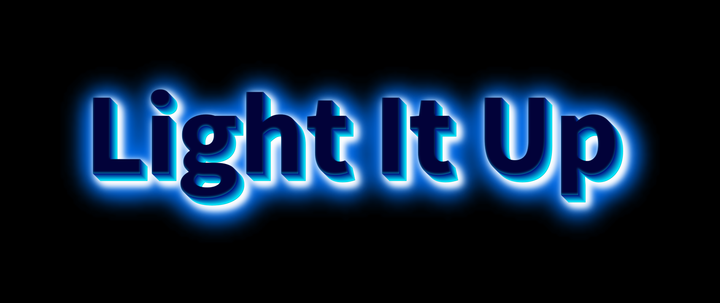 Blue Neon Font