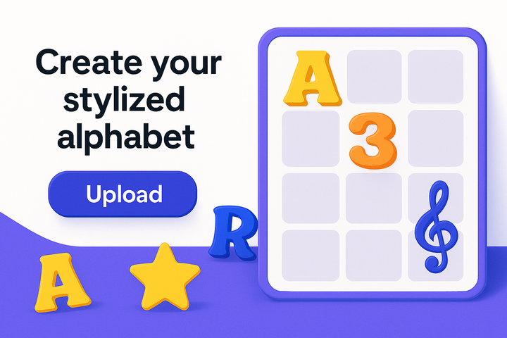 Create your stylized alphabet