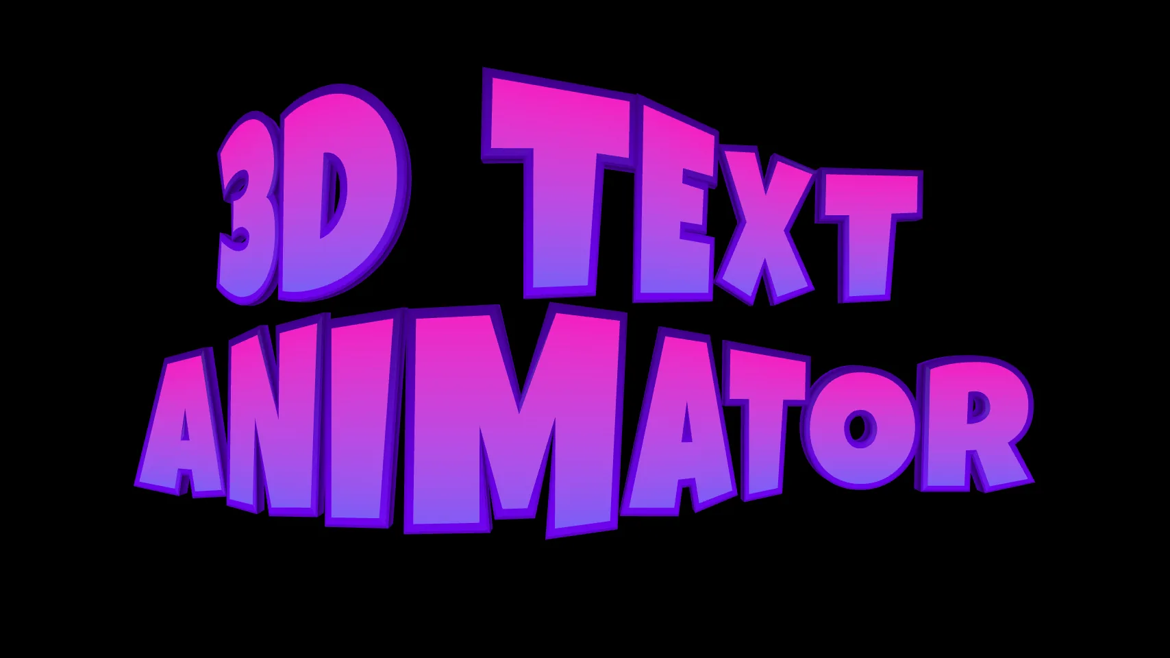 Animaciones de texto 3D