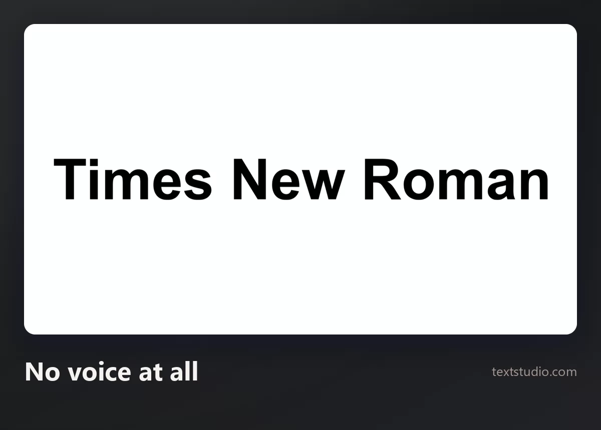 The words Times New Roman in a plain bold black sans-serif on a white background with no effect