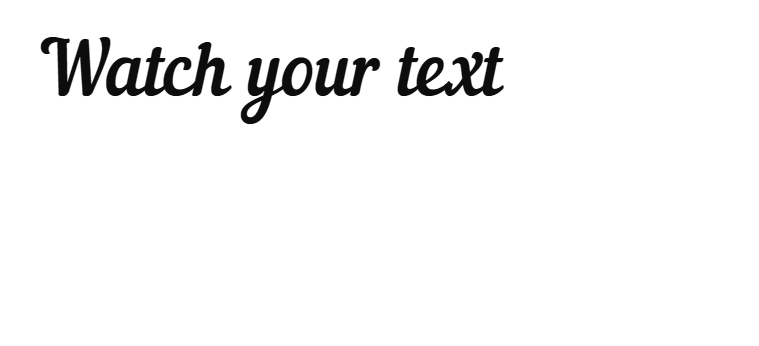 Exemple du générateur de texte machine à écrire